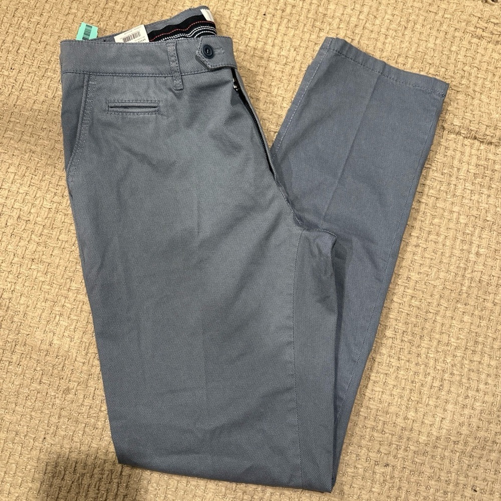 BRAX JEANS REGULAR FIT TEIPLE STONE AUTHENTIC CHINO NWT 36/34 STRETCH BLUE MENS